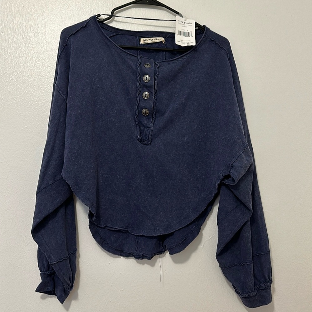 NWT navy free people top